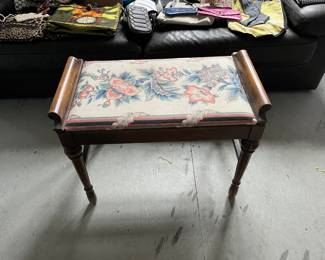 Needlepoint stool