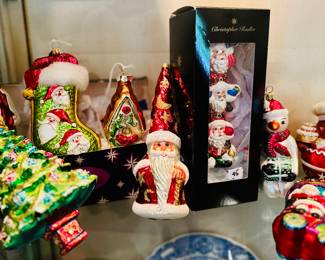 Christopher Radko and other Christmas ornaments