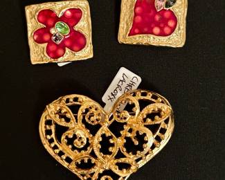 Christian LaCroix brooches