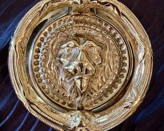 Round Lion head Doorknocker