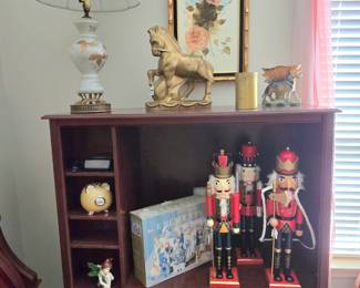 Large Christmas nut crackers, vintage Nativity scene