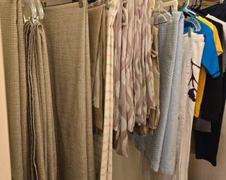 Window Curtains, shower curtains, clothes, shoes and more