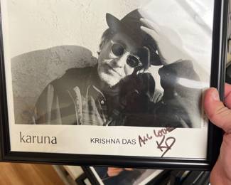 Krishna Das Autographed Picture