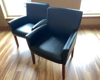 Pleather Arm Chairs