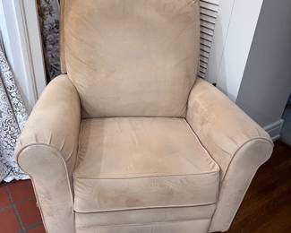 One of a pair of Camel Hair colored Lazy boy Recliners
