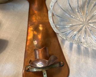 Copper candle holder wall mount