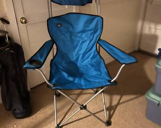 Folding chair with umbrella