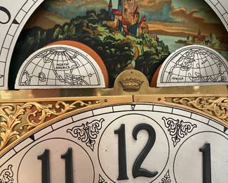 Herschede Grandfather clock face