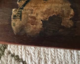 Chippendale style dining chair's label
