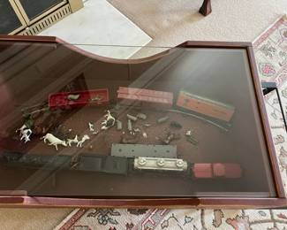Train and figurines