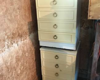 Pair of laminate top night stands