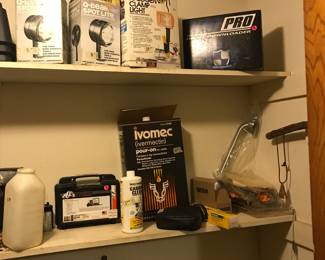 Various items, cattle products, equipment