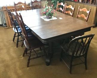 Great antique table and chairs