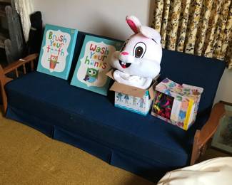 Vintage sofa and even a Bunny Suit!