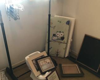 Misc baby items, art
