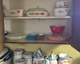 corning, pyrex, cannisters