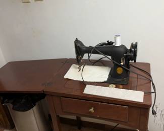 One of three sewing machines