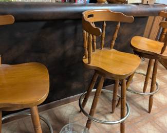 Lots of Barware, stools, freezer