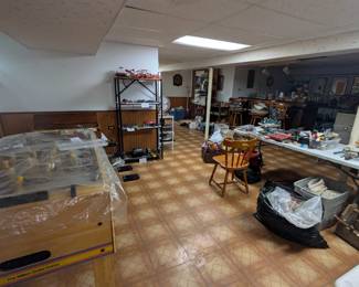 More tools, foosball table, philharmonic table organ