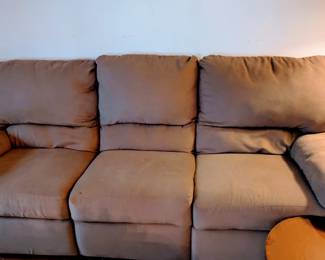 Couch and loveseat plus hide bed in basement 