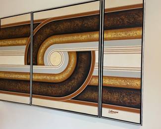 Mid Century Modern Art "Letterman"