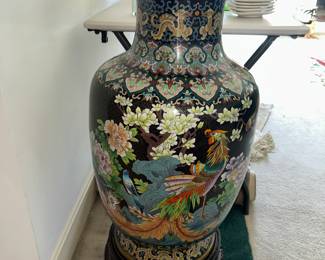 Huge Cloisonne Urn