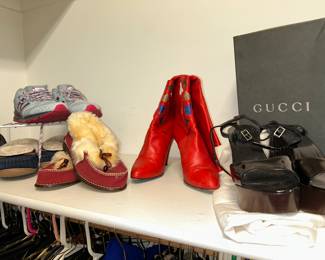 Some cool boots and GUCCI shoes