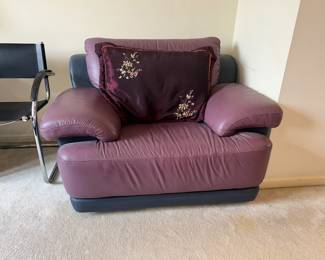 One of a pair of contemporary chairs