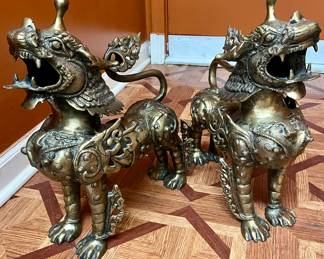 Brass Foo Dogs
