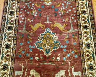 19th C Mughal with stunning animals 3x5.5