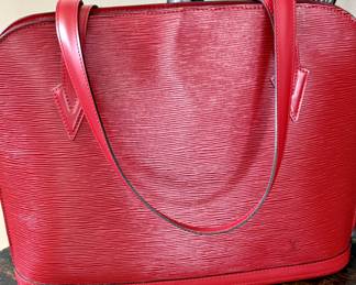 Vintage large LOUIS VUITTON Epi Satchel