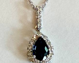 Fabulous sapphire and stunning diamonds