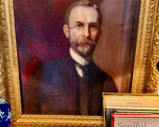 1890s oil portrait of an English scholar