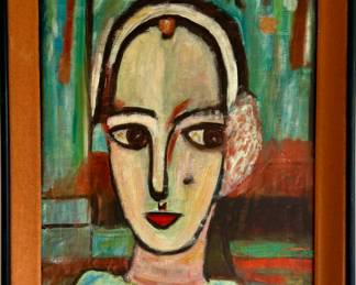 Two sided oil by Georges Rouault
Pierrot, 1950