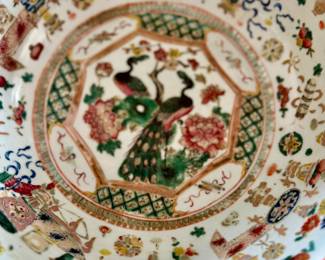 Large familial Canton punch bowl 1880s