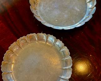 Antique TIFFANY lotus pad wine coasters