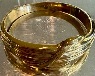 Massive 14k gold bangle