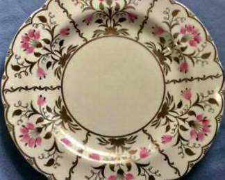 WEDGWOOD PINK PAPYRUS BONE CHINA Salad plates…RARE