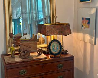 Early 1800s French Louis Philippe mirror in fabulous condition!