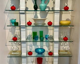 Vintage and antique glassware and pottery