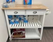 Kitchen 3 Tier Island Cart 34” x 20” x 33”