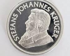 1982 South Africa .999 Fine Silver Krugerrand 0.7 ounce Gem Condition