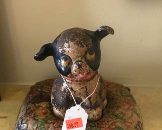 Hubley cast iron Fido bank!