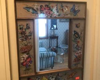 Butterfly framed mirror!