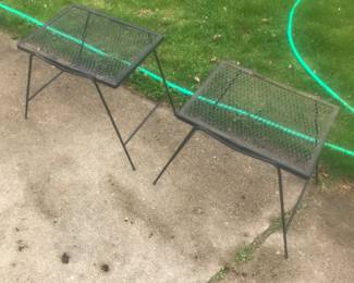 Pair of wire mesh tables!