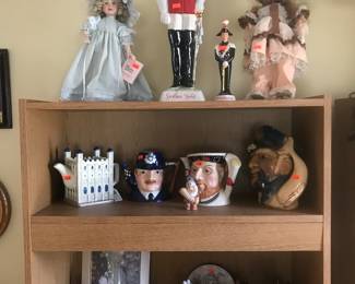 John Adler mugs and dolls with small collectibles!