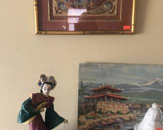 Kathi Urbach Asian statue on the mantle!
