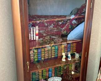 Mahogany display bookcase