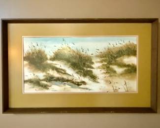 Framed seascape print by R. Snyder