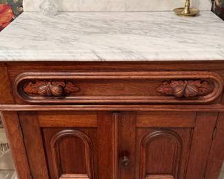 Victorian marble top dry sink